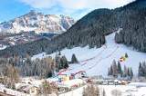 Die Gran-Risa-Piste im italienischen Skigebiet Alta Badia zählt zu den technisch anspruchsvollsten Strecken im Ski-Weltcup.